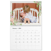 Voeg je eigen foto toe 2-pagina's grote 2025-kalen kalender (Feb 2026)