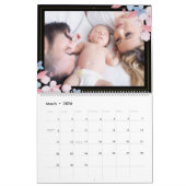 Voeg je eigen foto toe 2-pagina's grote 2025-kalen kalender (Mar 2026)