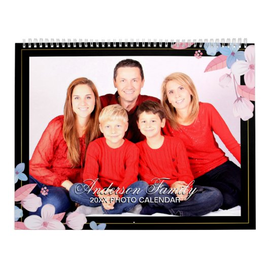 Voeg je eigen foto toe 2-pagina's grote 2025-kalen kalender (Hoes)