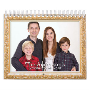 Voeg je eigen foto toe 2-pagina's kleine 2025-kale kalender