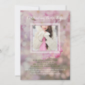 Voeg je eigen foto toe aan Memorial roze Cherry Bl Kaart (Achterkant)