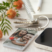 "Voeg je eigen foto toe" Acryl Sleutelhanger (Voorkant Rechts)