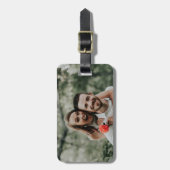 "Voeg je eigen foto toe" Bagagelabel (Voorkant verticaal)