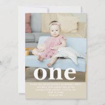 Voeg je eigen foto toe Eén eerste verjaardagsfeest