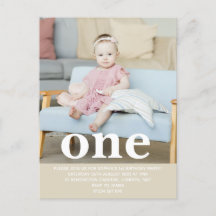 Voeg je eigen foto toe Eerste Verjaardagsfeestje