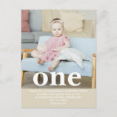 Voeg je eigen foto toe Eerste Verjaardagsfeestje Briefkaart (Voorkant)