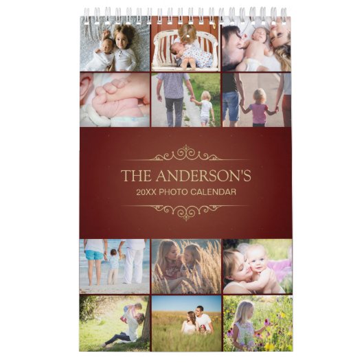 Voeg je eigen foto toe Enkele pagina 2025 Kalender (Hoes)