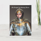 Voeg je eigen foto toe - Funny Knight in Shining A Kaart (Voorkant)