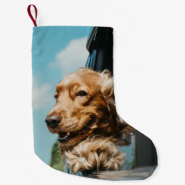 Voeg je eigen foto toe Hondenhuisdieren  Kleine Kerstsok