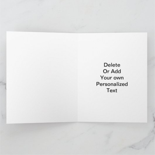 Voeg je eigen foto toe kaart (Binnen)