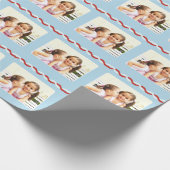 Voeg je eigen foto toe - Kerstmis Cadeaupapier (Hoek)