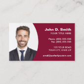 Voeg je eigen foto toe moderne professionele borde visitekaartje (Voorkant)