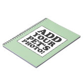 "Voeg je eigen foto toe" Notitieboek (Linkerzijde)