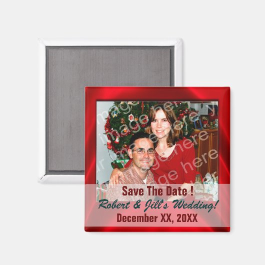 Voeg je eigen foto toe om de datummagneten op te s magneet (Voorkant / Achterkant)