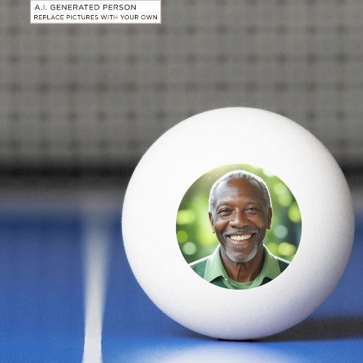 Voeg je eigen foto toe pingpongbal