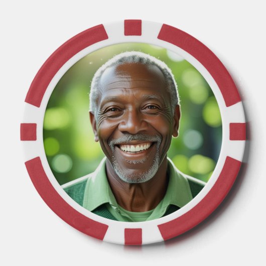 Voeg je eigen foto toe poker chips (Voorkant)