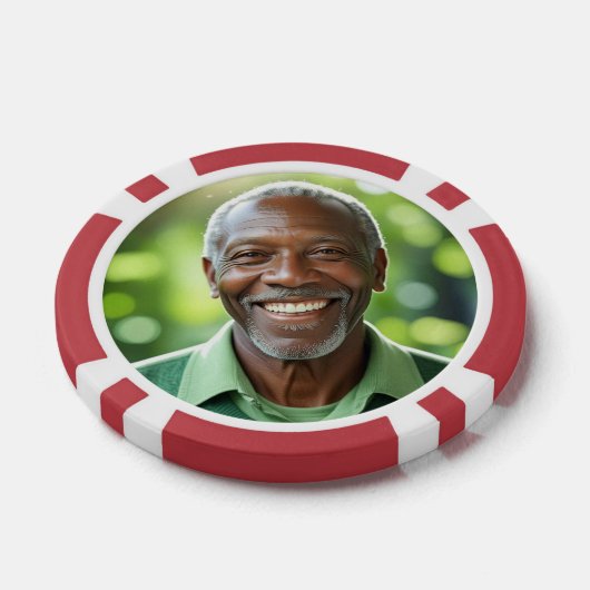 Voeg je eigen foto toe poker chips (Enkel)