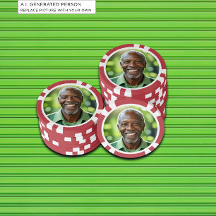 Voeg je eigen foto toe poker chips