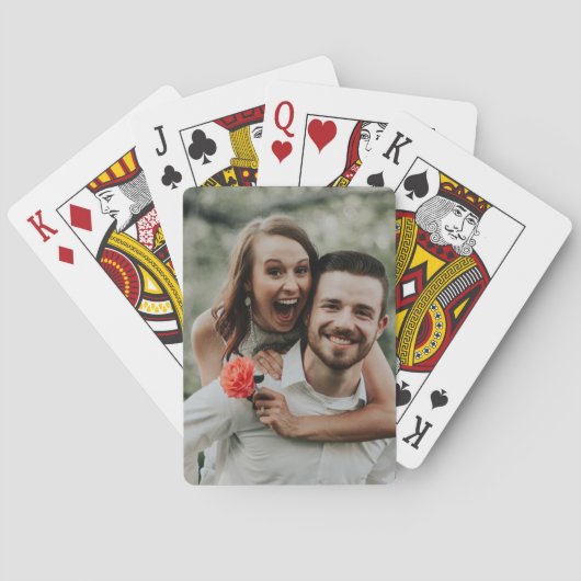 "Voeg je eigen foto toe" Pokerkaarten (Achterkant)