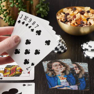 Voeg je eigen foto toe pokerkaarten