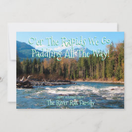 Voeg je eigen foto toe River Runners Christmas Kaa Kaart