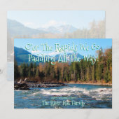 Voeg je eigen foto toe River Runners Christmas Kaa Kaart (Voorkant / Achterkant)