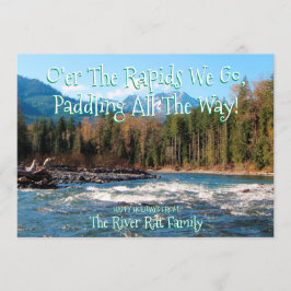 Voeg je eigen foto toe River Runners Christmas Kaa Kaart