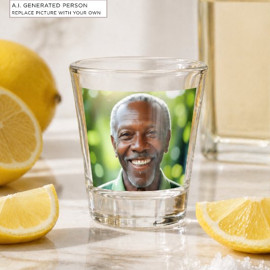 Voeg je eigen foto toe shot glas