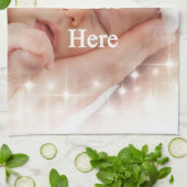 voeg je eigen foto toe theedoek (Gevouwen)