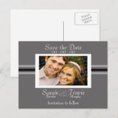 Voeg je eigen foto toe - Zilver Aankondigingskaart (Voorkant / Achterkant)