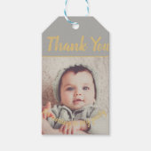 Voeg je eigen foto van vrijdag toe Dank je Cadeaulabel (Voorkant)