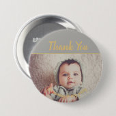 Voeg je eigen foto van vrijdag toe Dank je Ronde Button 7,6 Cm (Voorkant /achterkant)