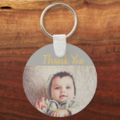 Voeg je eigen foto van vrijdag toe Dank je Sleutelhanger (Voorkant)