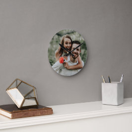 "Voeg je eigen foto" wandklok