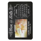 Voeg je eigen fotobord toe Sla de datummagneet op Magneet (Verticaal)