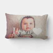 Voeg je eigen fotoliefdesscatter toe kussen (Achterkant)