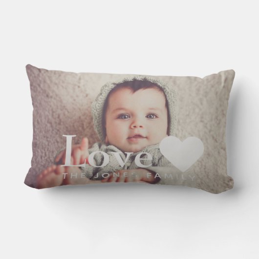 Voeg je eigen fotoliefdesscatter toe kussen (Achterkant)