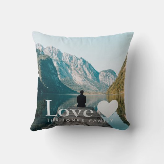 Voeg je eigen fotoliefdesscatter toe kussen (Achterkant)