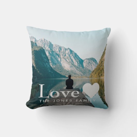 Voeg je eigen fotoliefdesscatter toe kussen (Voorkant)