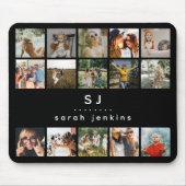 Voeg je eigen foto's en naam toe Mousepad Muismat (Voorkant)