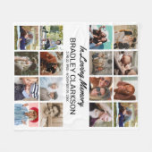 Voeg je eigen foto's en persoonlijke tekst toe fleece deken (Voorkant (Horizontaal))