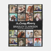 Voeg je eigen foto's en persoonlijke tekst toe fleece deken (Voorkant)