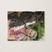 Voeg je eigen fotosjabloon Dierenvriend toe Legpuzzel (Horizontaal)