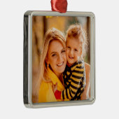 Voeg je eigen fotosjabloon toe metalen ornament (Rechts)