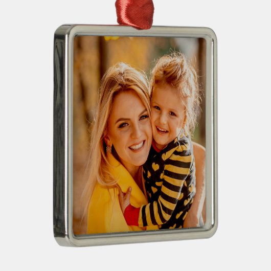 Voeg je eigen fotosjabloon toe metalen ornament (Rechts)