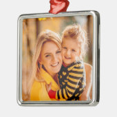 Voeg je eigen fotosjabloon toe metalen ornament (Links)