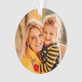 Voeg je eigen fotosjabloon toe ornament (voorkant)