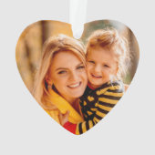 Voeg je eigen fotosjabloon toe ornament (achterkant)