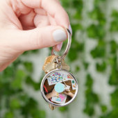 Voeg je eigen  fototoetsenbord toe sleutelhanger (Hand)