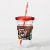Voeg je eigen fototumbler toe acryl drinkbeker (Achterkant)